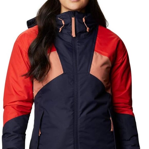 🆕Columbia Women's Alpine Diva Insulated Jacket, 1X-Dark Nocturnal/Bold O/Nova P - Picture 2 of 13